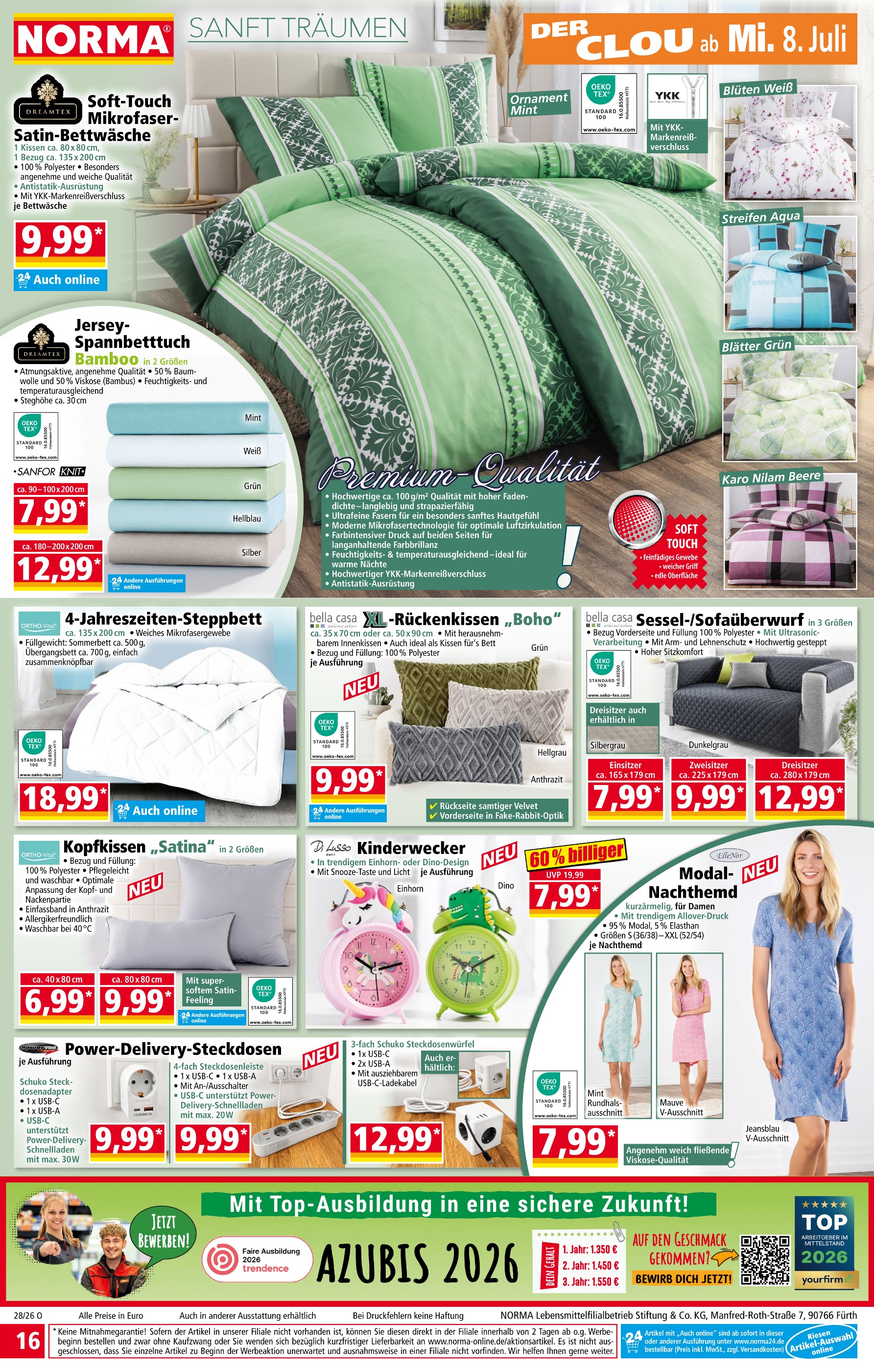 Wecker Angebot im aktuellen Norma Prospekt auf Seite 16